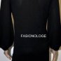 $218 New BCBG Max Azria Black Embellished Silk Blend Sweater Dress S