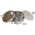 Stainless steel Masala dabba features with two lids!