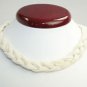 Vintage Coiled Braided Plastic Necklace