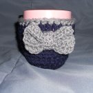 Grey Bowtastic Mug Cozy/ Coaster