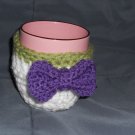 Purple Bowtastic Mug Cozy/ Coaster
