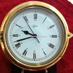 Rare Barigo Quartz Marine Clock with Roman Numbers Made in Germany