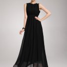 Black Maxi Dress with V Back Design RM 44