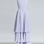 Lavender Purple Maxi Dress with Tiered Skirt RM230