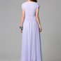 Thistle Maxi Dress with Pleated Bodice in Angled Crossing Shape RM253
