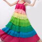 Rainbow Color Maxi Dress RM268