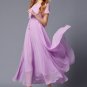 Medium Orchid Maxi Dress with White Lace Trim Details and Draw String Waist RM301
