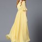 Yellow Maxi Dress with Lace Details and Lantern Sleeves RM318
