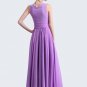 Radien Orchid Maxi Dress with V Neck and Wide Ruched Waist Yoke RM319