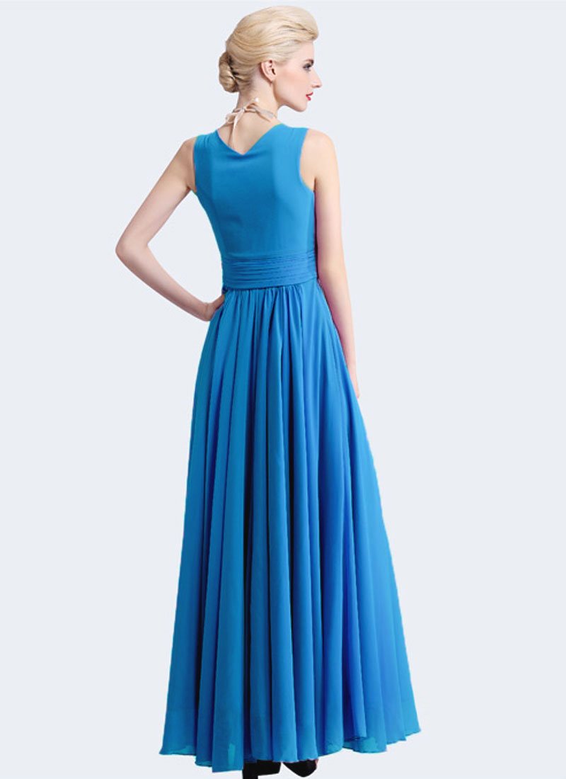 sky-blue-maxi-dress-with-v-neck-and-wide-ruched-waist-yoke-rm319