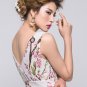 Oriental Cherry Blossom Maxi Dress with V Back RM334