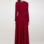Maroon Maxi Dress with Sequined Peter Pan Collar RM369