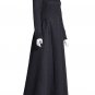 Long Sleeve Black Jacquard Maxi Dress RM373