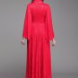 Red Lace Maxi Dress with Oversized Angel Sleeves RM395