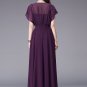 Indigo Maxi Dress with Dolman Sleeves RM435