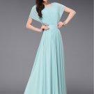 Pale Turquoise Maxi Dress with Dolman Sleeves RM435