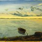 Original oil painting 11x14 River in the Early Hour NOT A PRINT by alexander kulagin