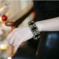 Black Reinstone Stretch Bracelets
