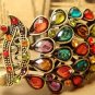 Peacock Rhinestone bracelet