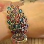 Peacock Rhinestone bracelet