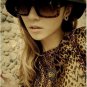 Animals leopard heart earrings with pearls