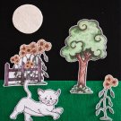 Kitten's First Full Moon 18-pc Flannel Felt Story