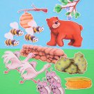 Where There is a Bear, There's Trouble 16-pc Flannel Felt Story Where There is a Bear, There's Trouble 16-pc Flannel Felt Story