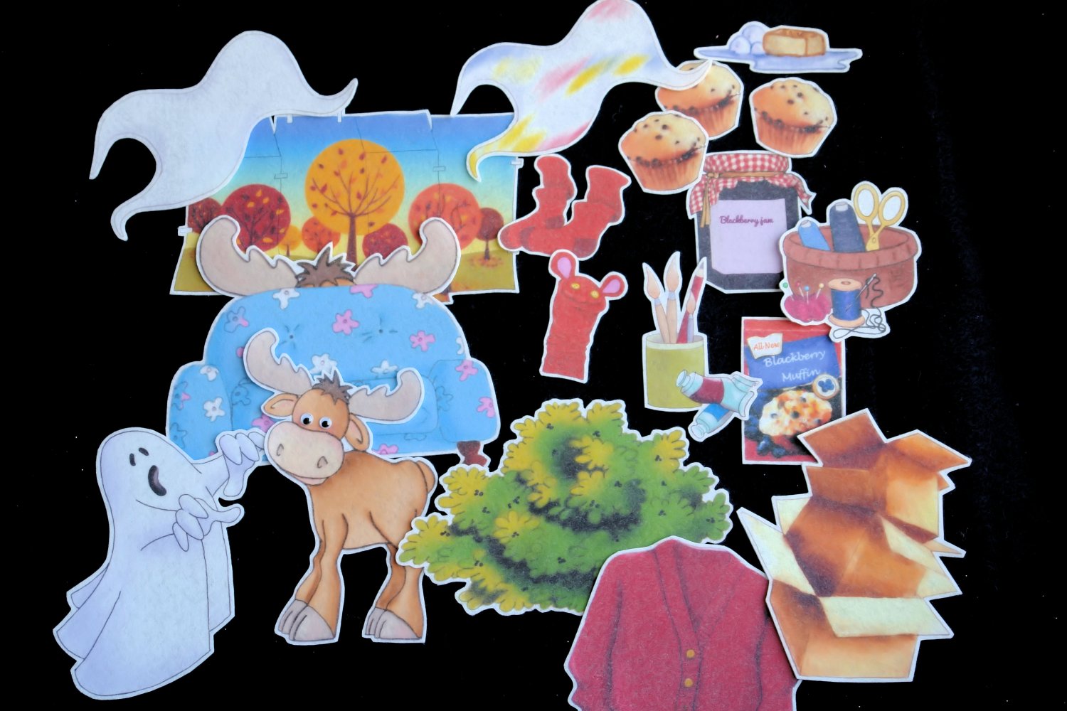 If You Give a Moose a Muffin 19-pc Felt Story