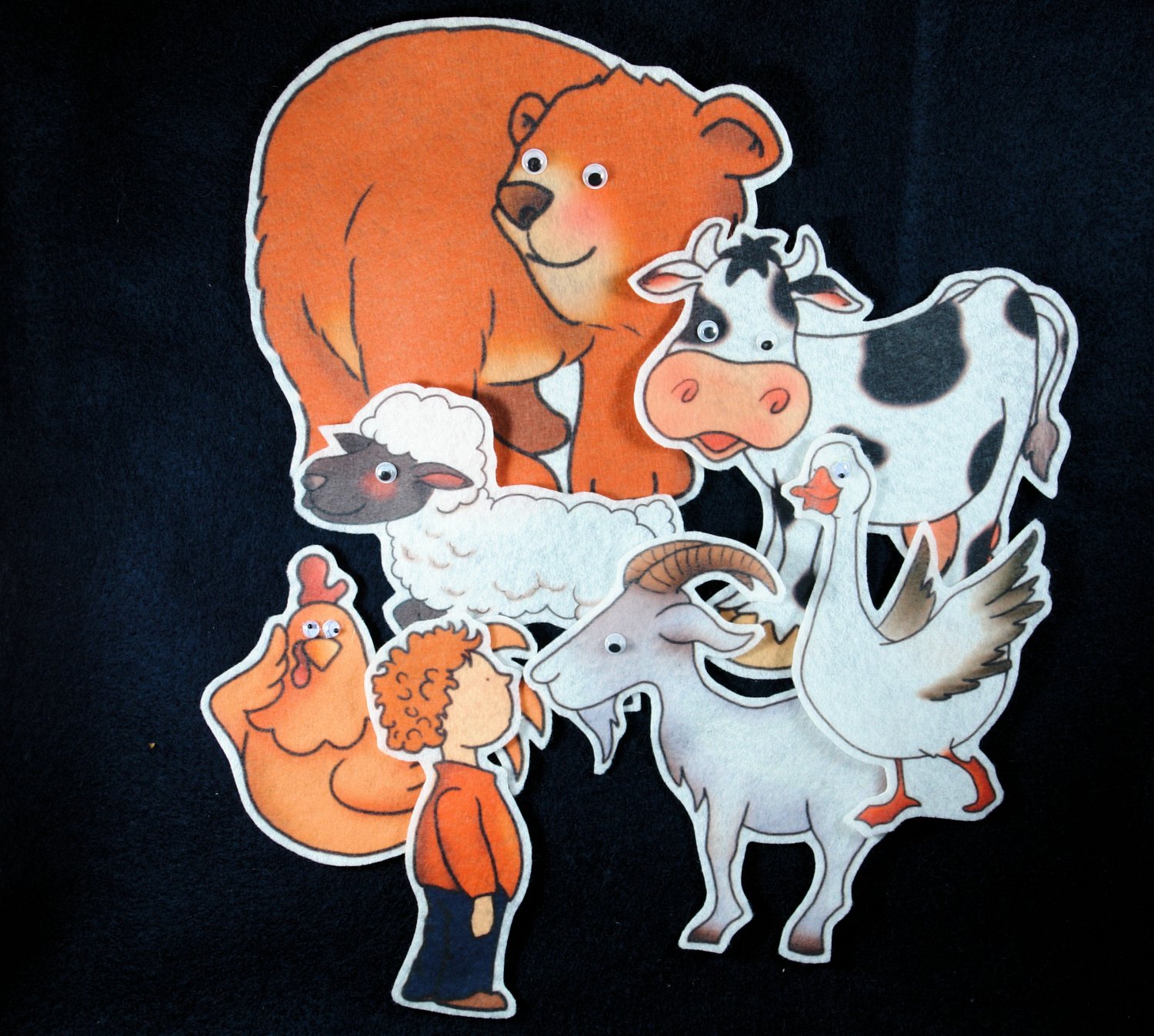 Ask Mr. Bear 17-pc Flannel Felt Story