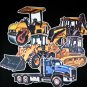 Construction Vehicle 10-pc Flannel Felt Board Activity Set