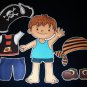 Pirate Gets Dressed 14-pc Flannel Felt Set