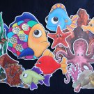 The Rainbow Fish Storytelling Educational Activities Flannel Felt Board Story 11-pc