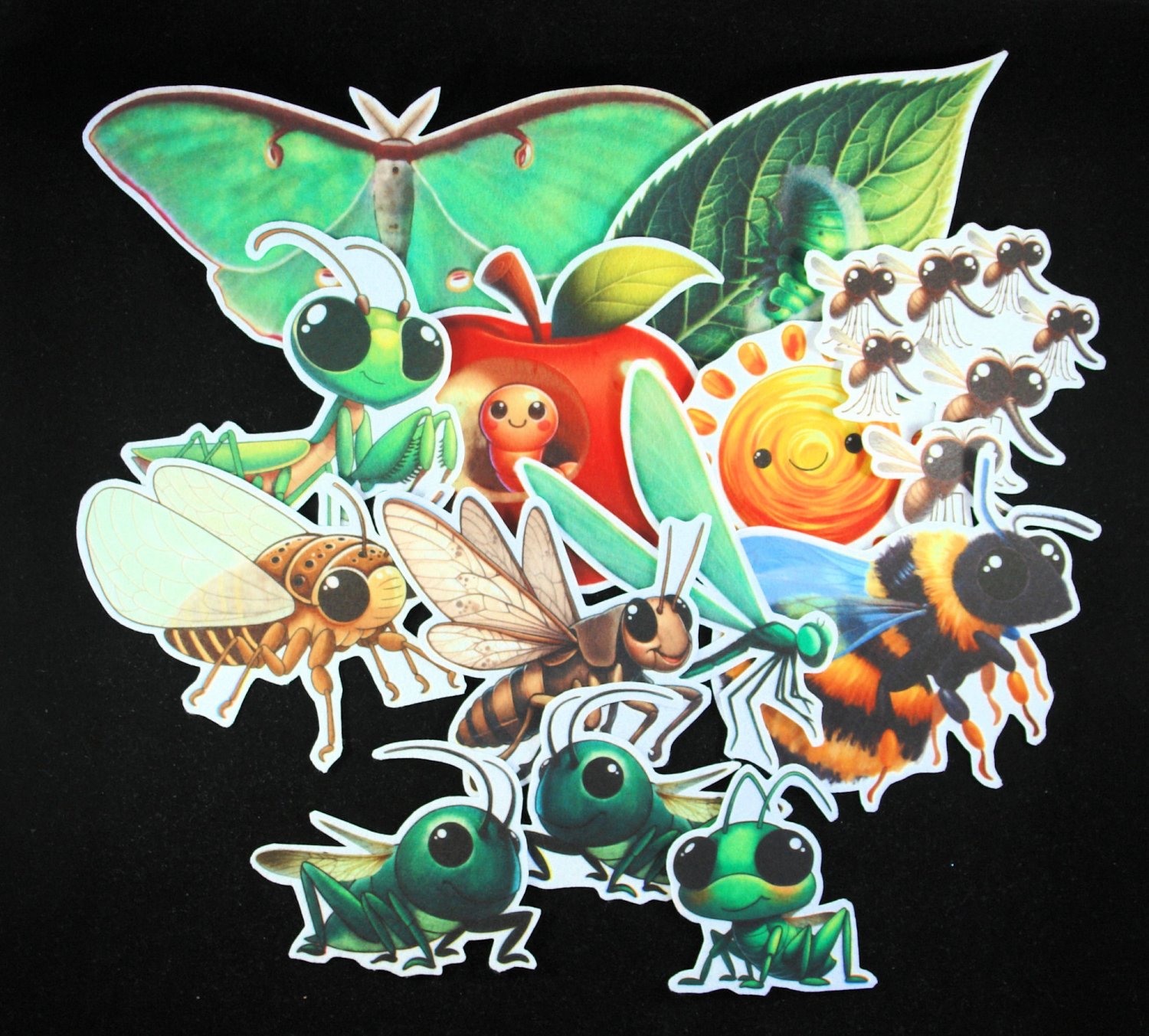 Very Quiet Cricket 14-pc flannel felt story