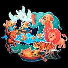 Row, Row, Row Your Boat by Jane Cabrera 12-pc Flannel Felt Story