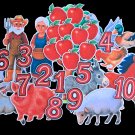 Ten Red Apples 32-pc Flannel Felt Set Ten Red Apples 32-pc Flannel Felt Set