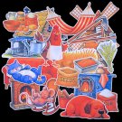 The Little Red Hen 20-pc Flannel Felt Story
