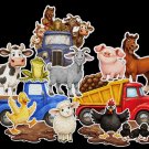 Little Blue Truck 14-pc flannel felt story