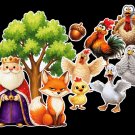 Chicken Little 10-pc Flannel Felt Story Chicken Little 10-pc Flannel Felt Story