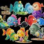 One Fish Two Fish Red Fish Blue Fish 33-pc Flannel Felt Story