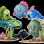 One Fish Two Fish Red Fish Blue Fish 33-pc Flannel Felt Story