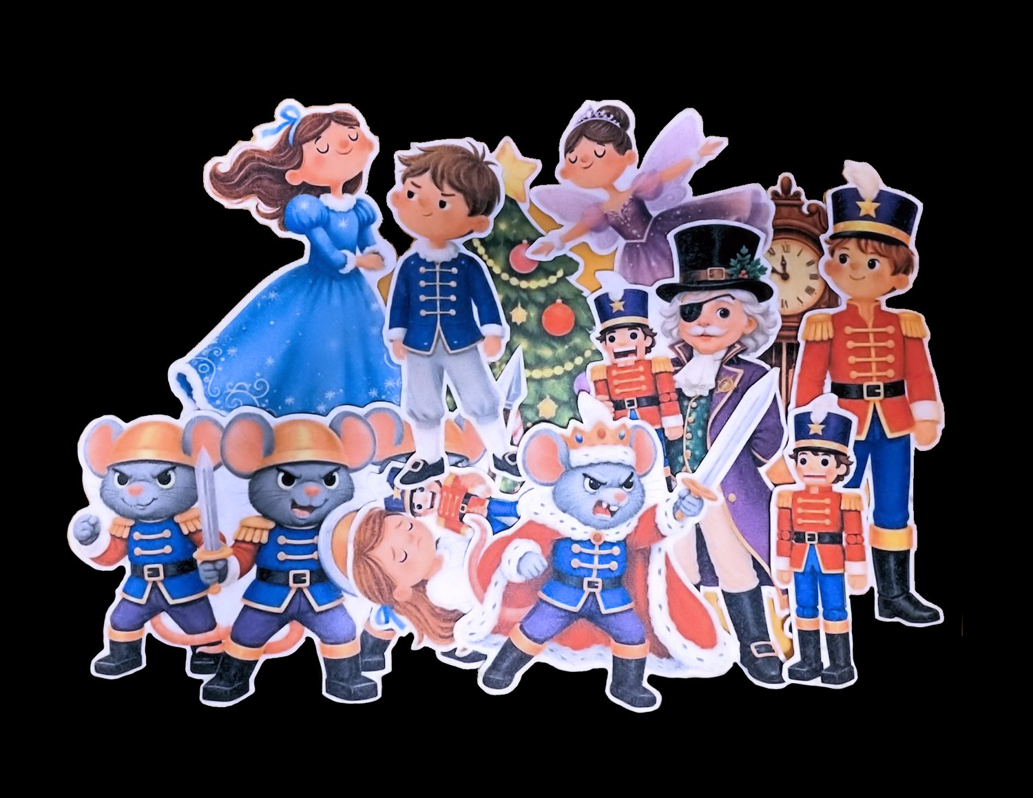 The Nutcracker 11-pc Felt Story Storytelling for Preschool & Kindergarten