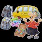 An Old Lady Who Swallowed Some Books 18-pc Felt Story