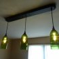 Green Wine Bottle 3 Pendant Light Billiards Table Kitchen Bar