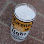 Corona Light Candle made from a repurposed beer bottle