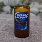 Bud Light Candle made from a Bud Light Beer Bottle