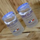 Grey Goose Tumblers made from upcycled vodka bottles