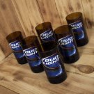 Bud Light Six Pack Upcycled Bottle Glasses