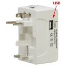 US UK AU EU Universal Travel Adapter AC Power Plug All In One with USB Port