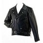 SOLID LEATHER MOTORCYCLE JACKET 2XL