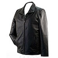 Solid Leather Jacket Large